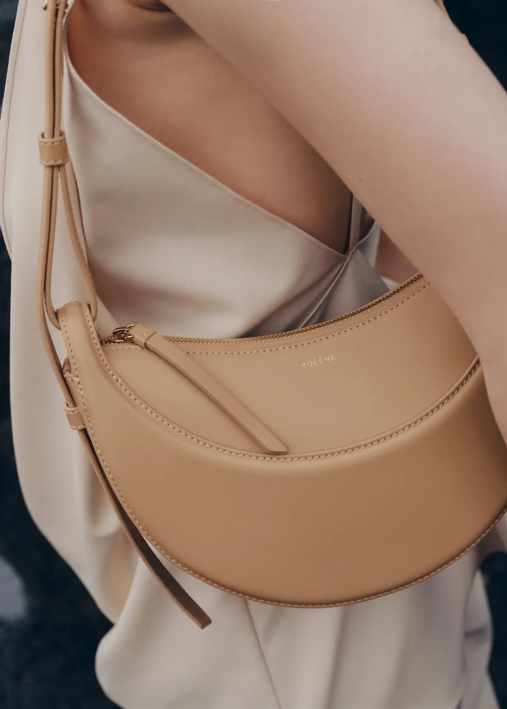 Polene Numéro Dix Crossbody Bags Béžové | SK OI2107394