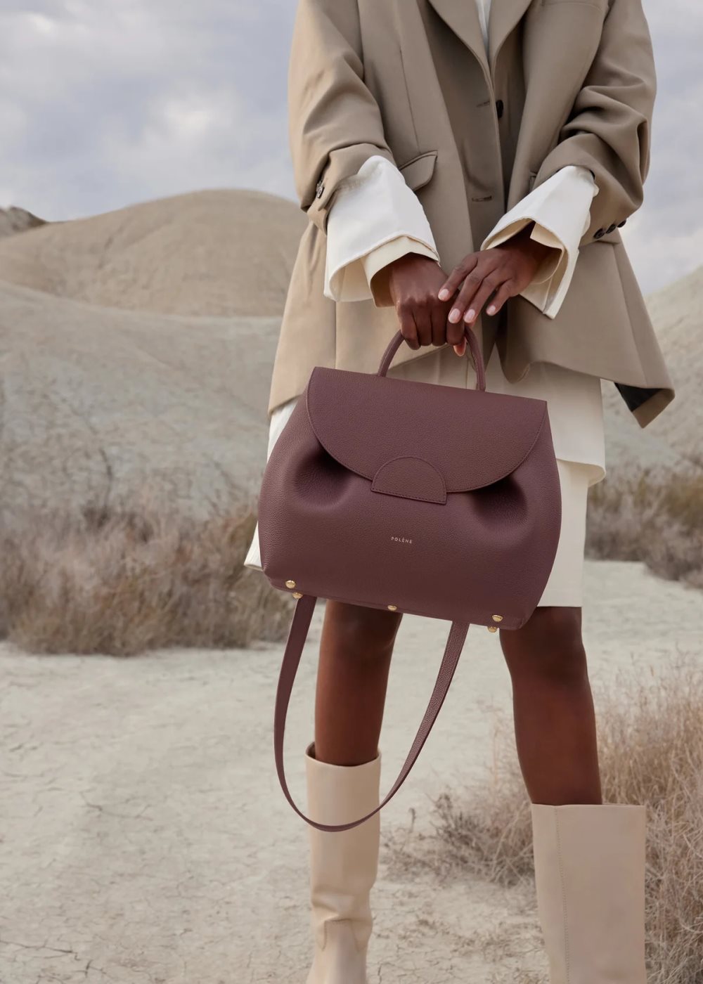 Polene Numéro Un Handbags Hnede | SK IE4613795